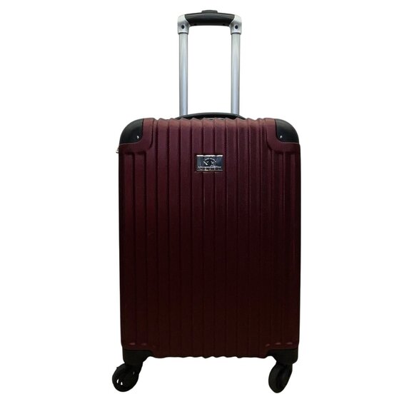 Verdi Men’s Burgundy Travel Carry-On Spinner Wheels Rolling Luggage Suitcase - Picture 1 of 10